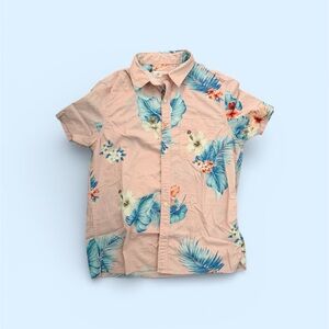 American Eagle Outfitters Pink Floral Button Down Shirt